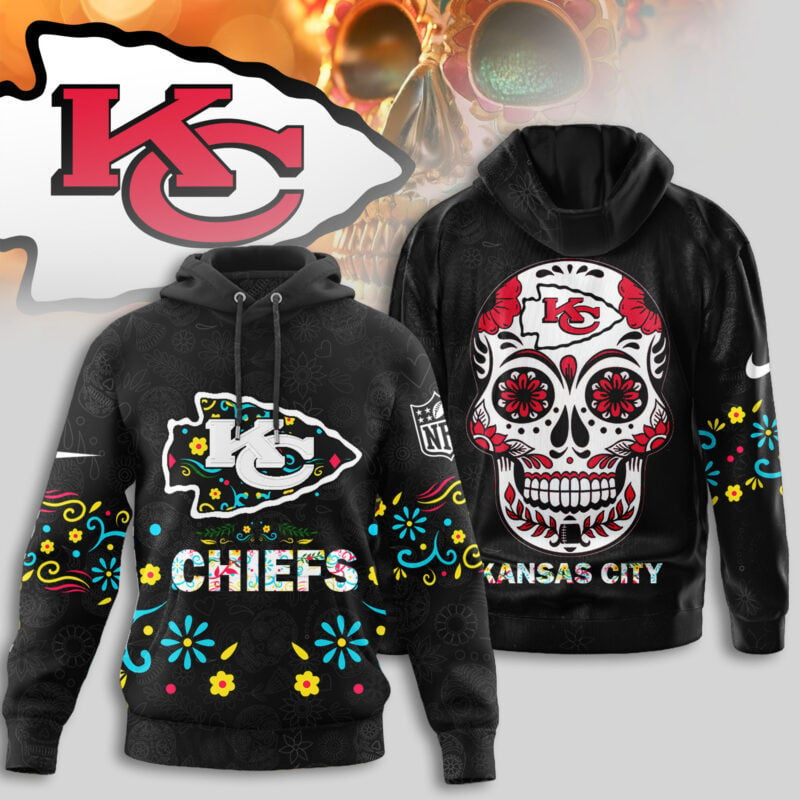 Premium NFL X KCC Dia de los Muertos Limited Editions Hoodie NDT NHM