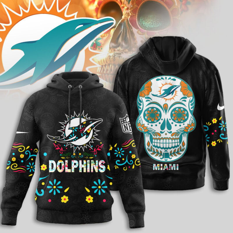 Premium NFL X MIA Dia de los Muertos Limited Editions Hoodie NDT NHM