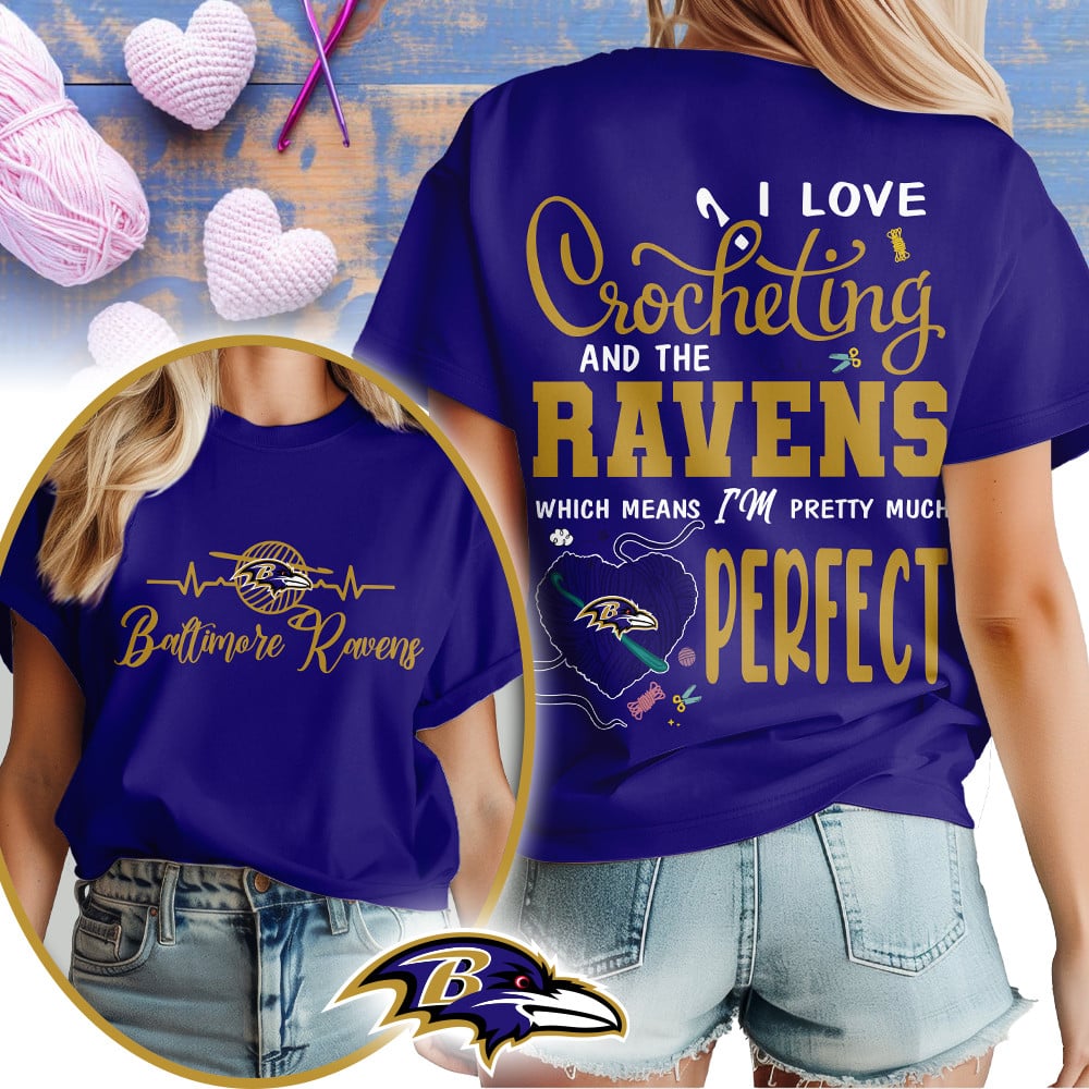 Premium NFL x BAL Crochet Fan 3D Shirt NDT NHM 2810