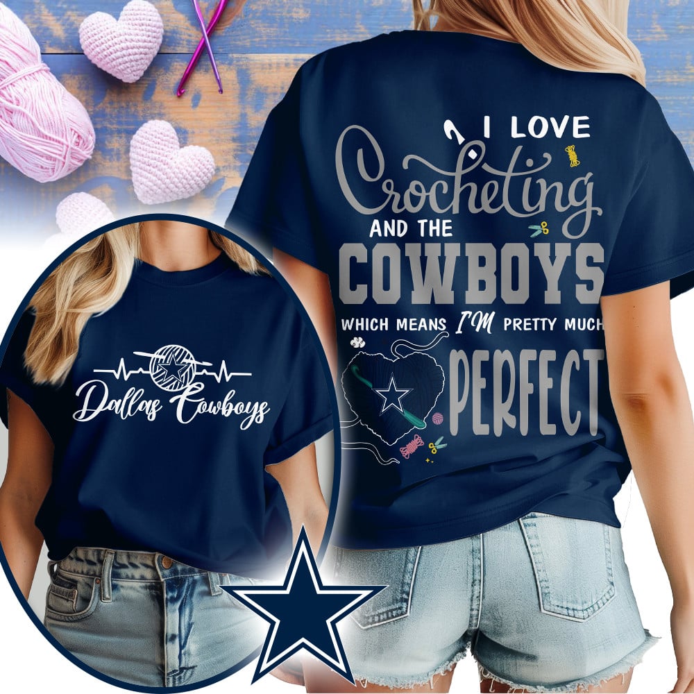 Premium NFL x DAL Crochet Fan 3D Shirt NDT NHM 2810