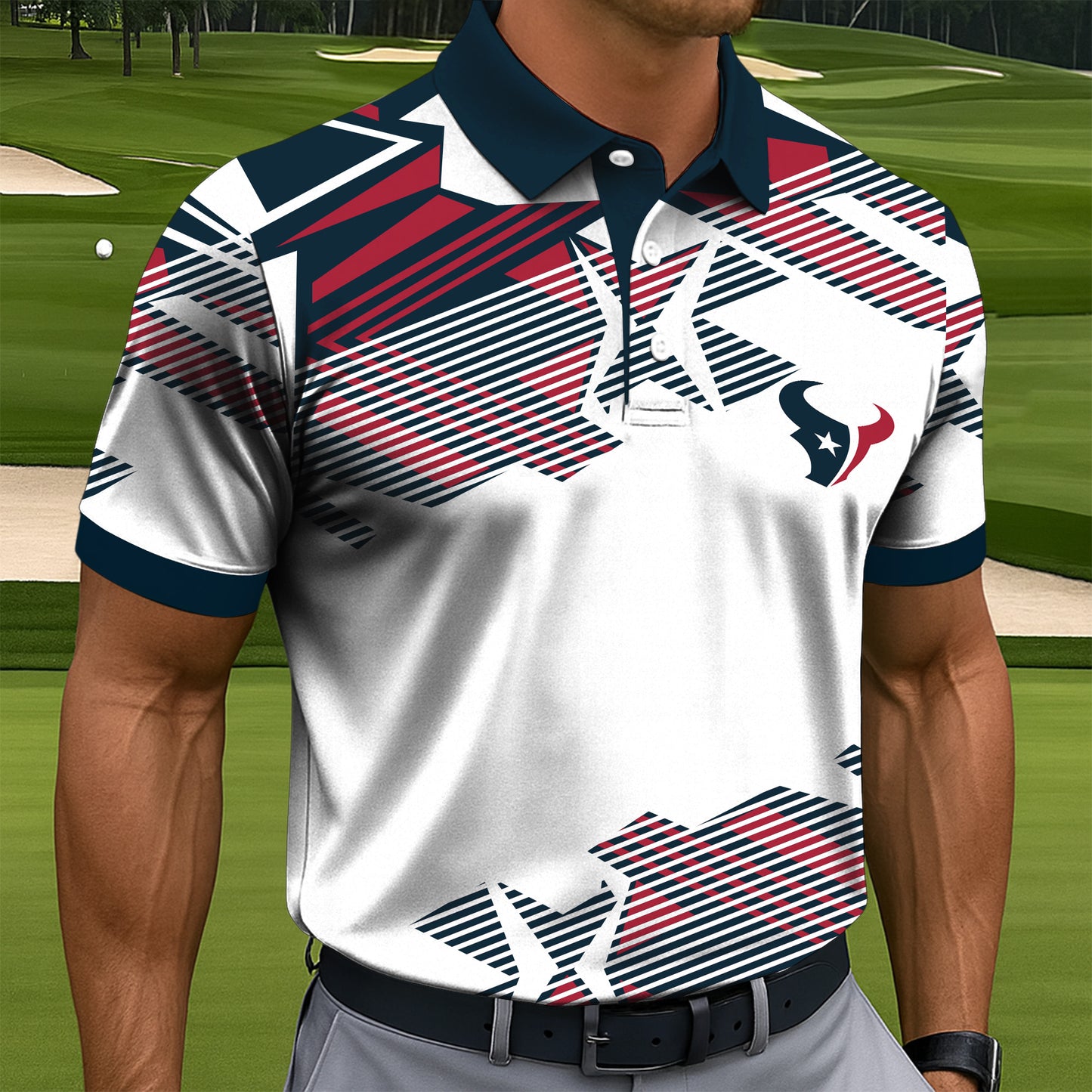 Premium NFL HTX Polo Shirt Golf V7 NMD NHM