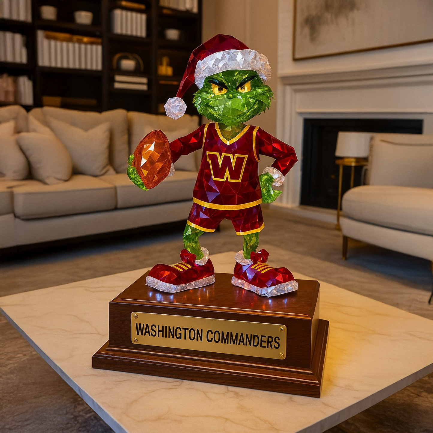 Premium NFL WC X Crystal Style Desktop Ornament NAK