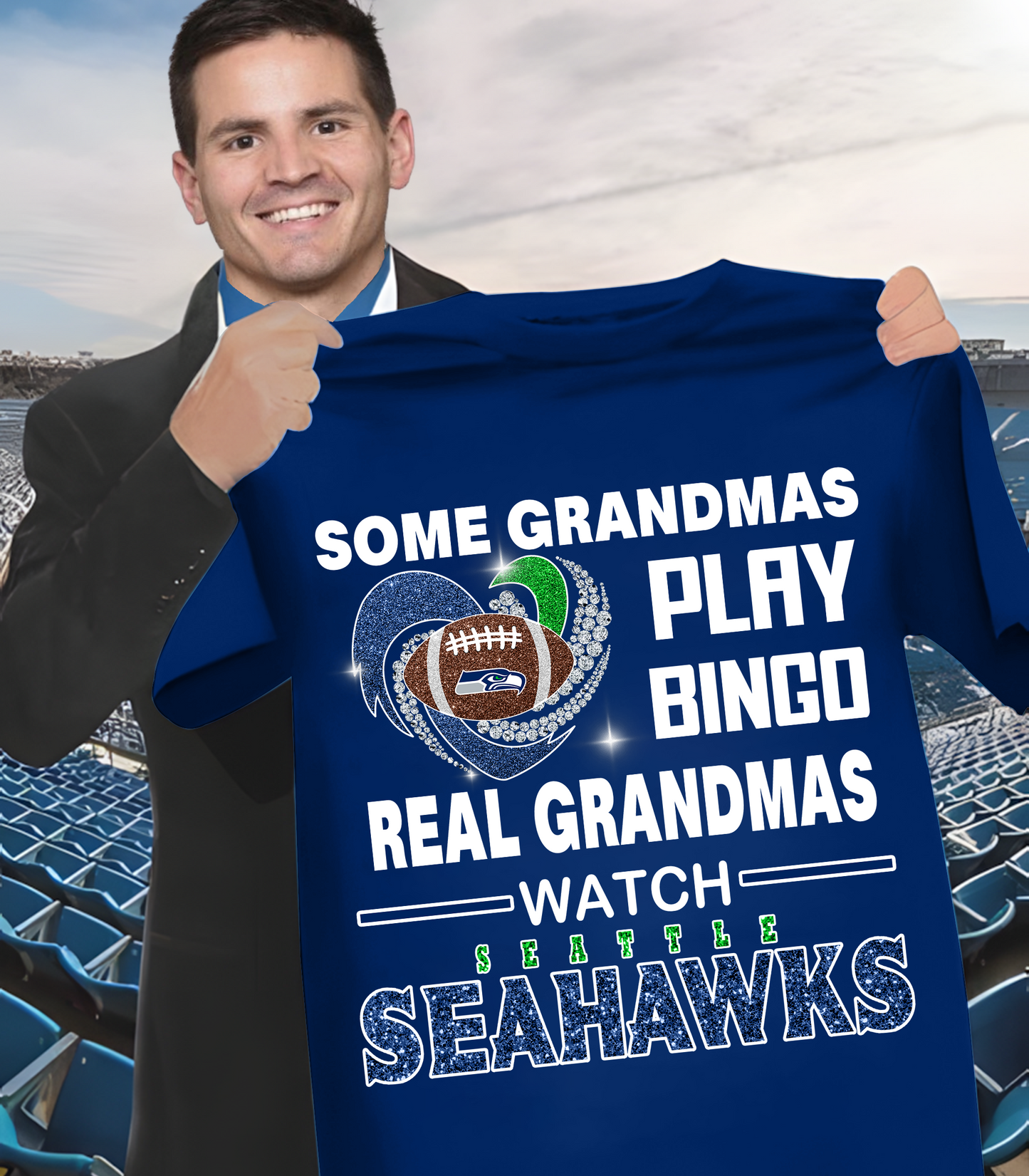 SEA X NFL some grandmas play bingo real grandmas wach DATND THUONGNH