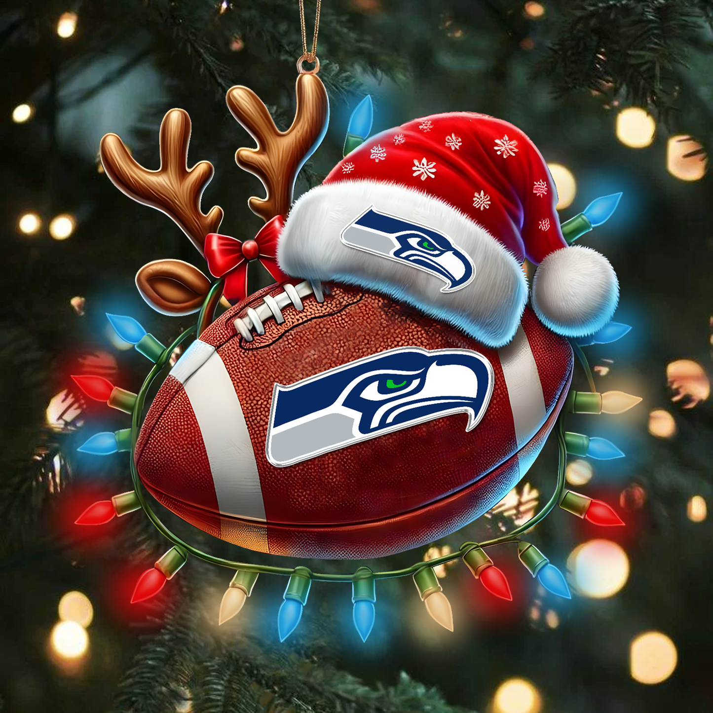 SEA x NFL Christmas Lights Football Ornament 0110 DatND ThuongNH