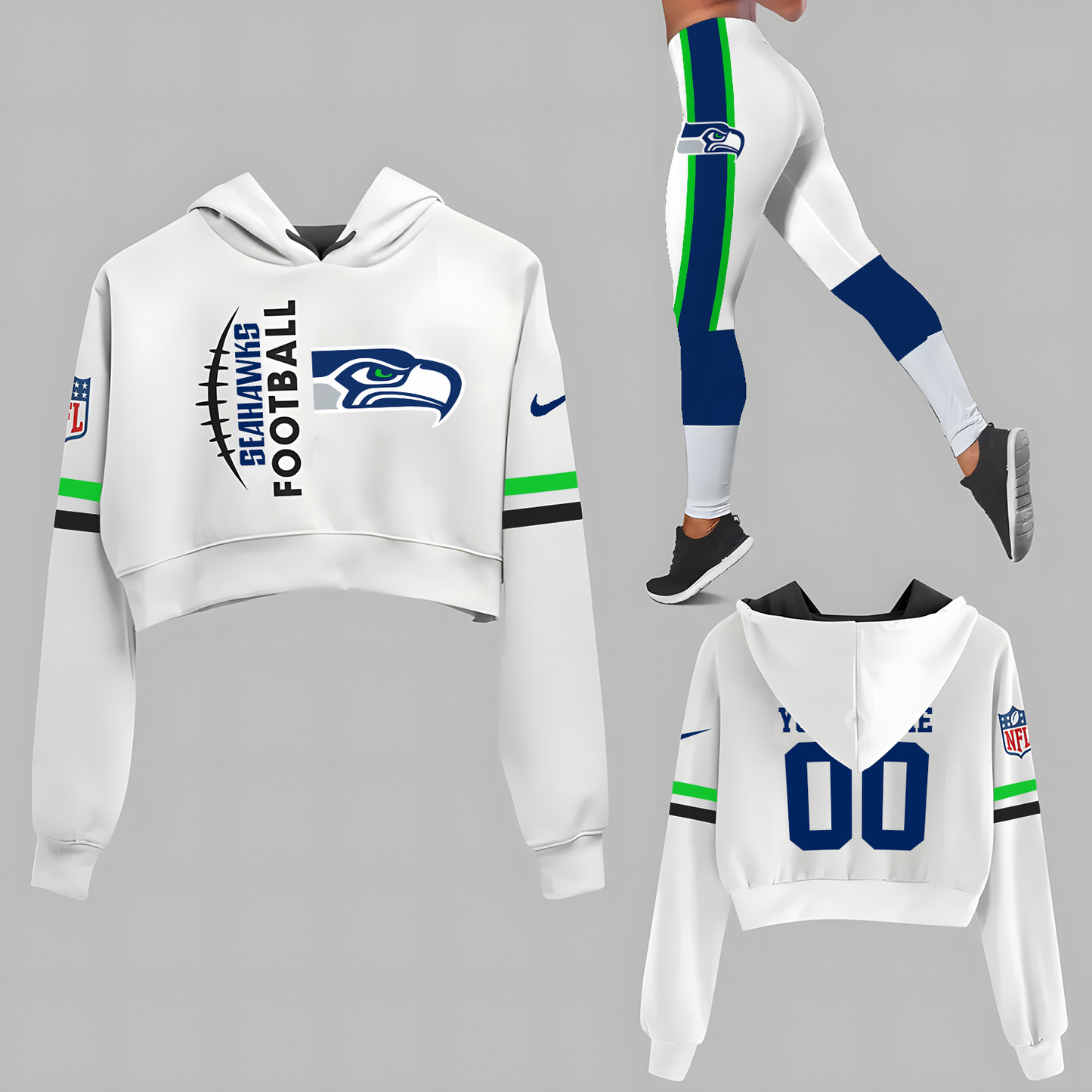 SEA x NFL Set Hoodie And Legging Workout DatND DVT