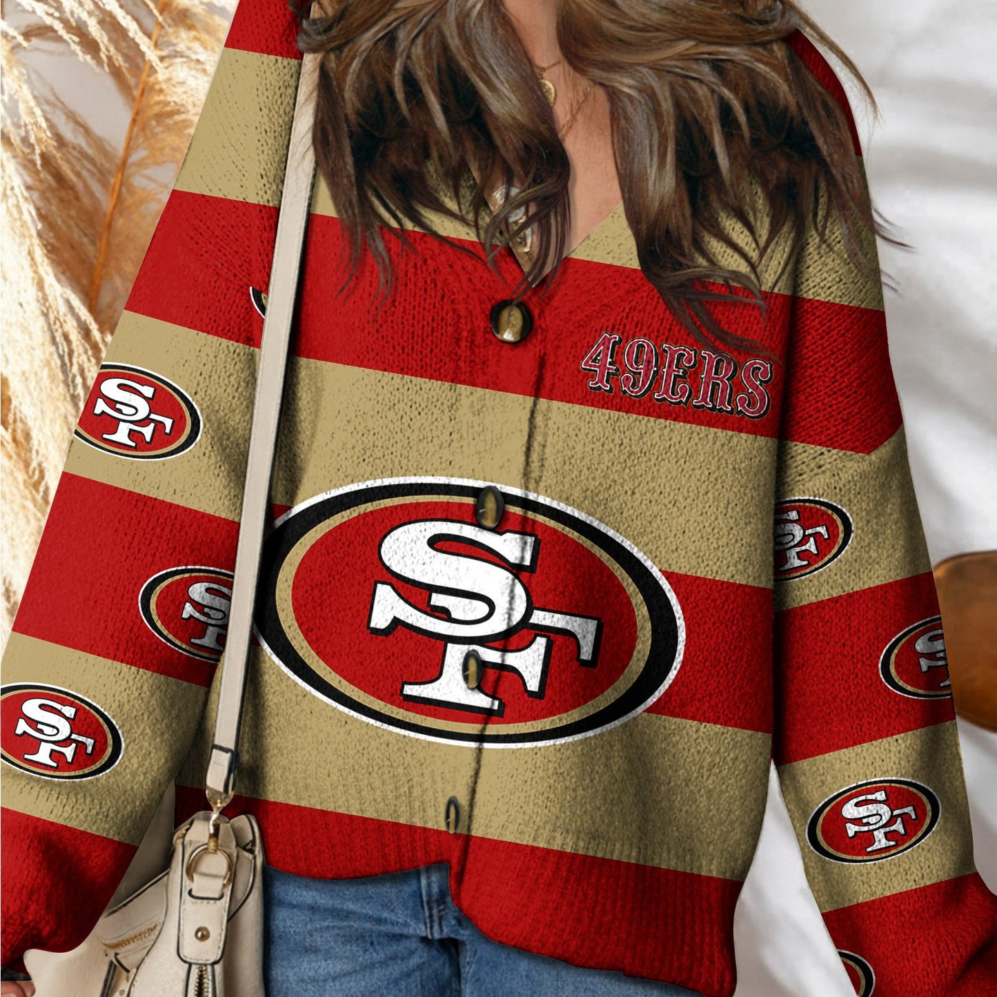 SF x NFL Cardigan Sweatshirt With Button DatND DVT