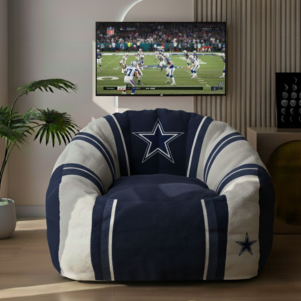 SIGNATURE NFL X DAL Team Lazy Sofa Chair Ultimate Game Day Lounger for True Fans NDT TDT 3010