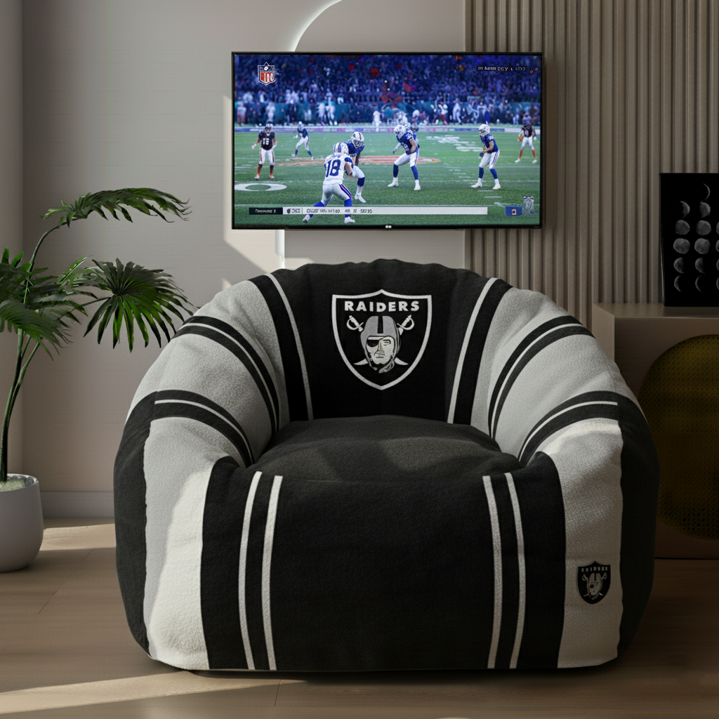SIGNATURE NFL X RAI Team Lazy Sofa Chair Ultimate Game Day Lounger for True Fans NDT TDT 3010