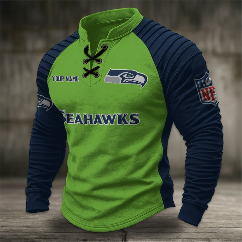 SS x NFL Men Stand Collar Long Sleeve Top DDT CTND