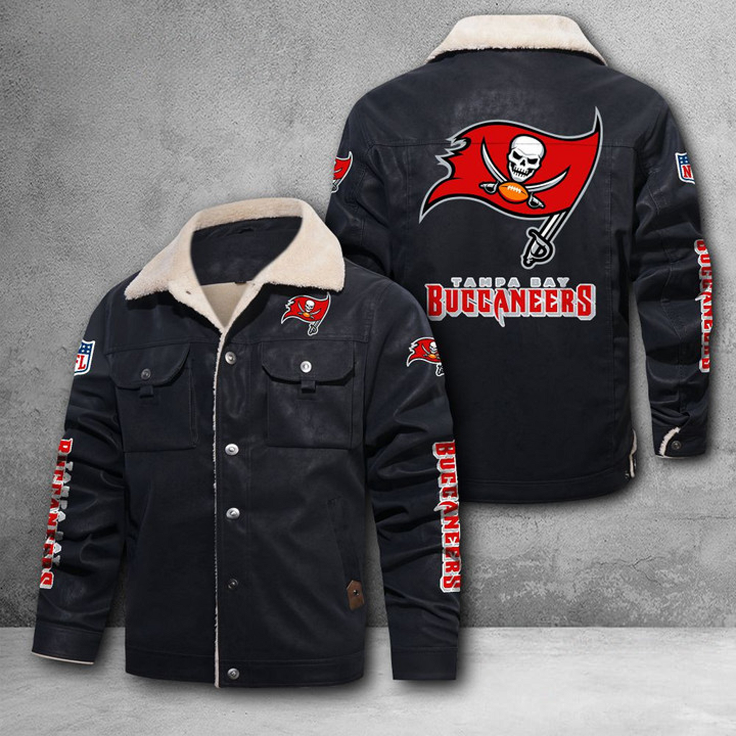 TB X NFL LEATHER JACKET DATND THUONGNH