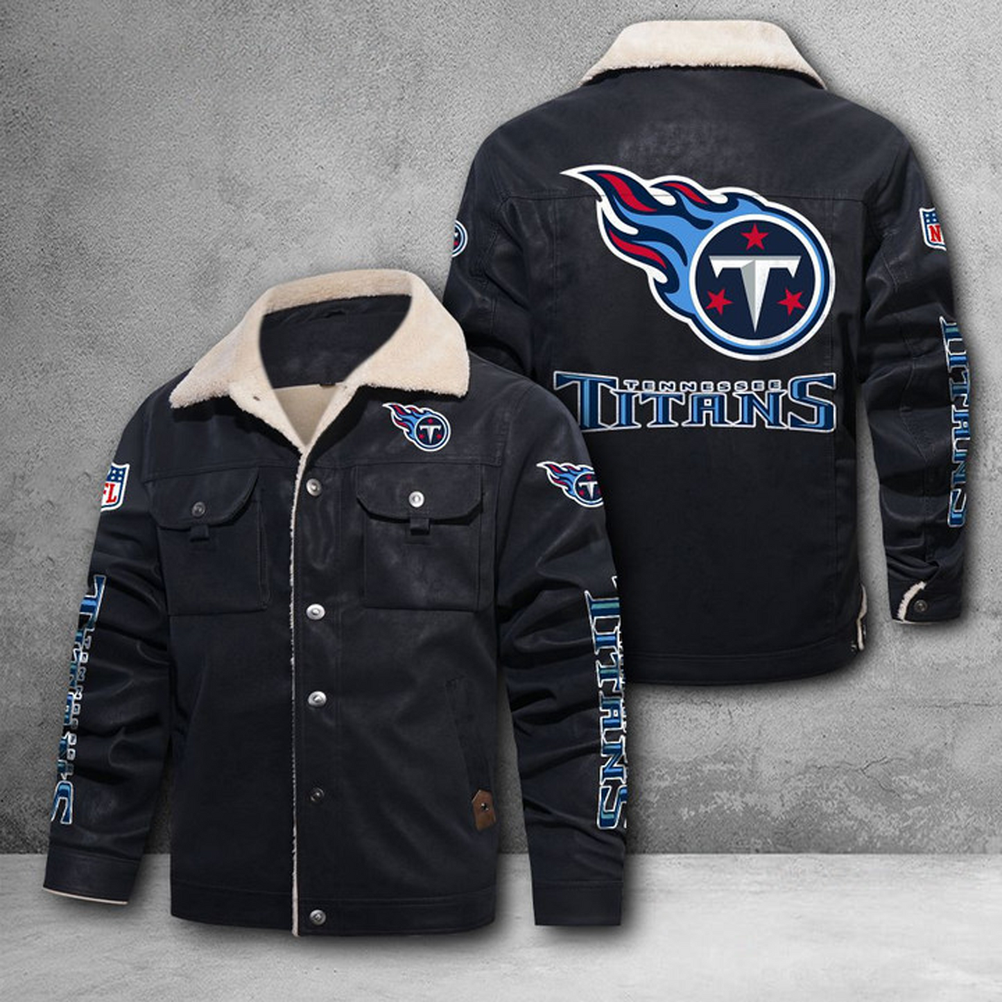 TEN X NFL LEATHER JACKET DATND THUONGNH