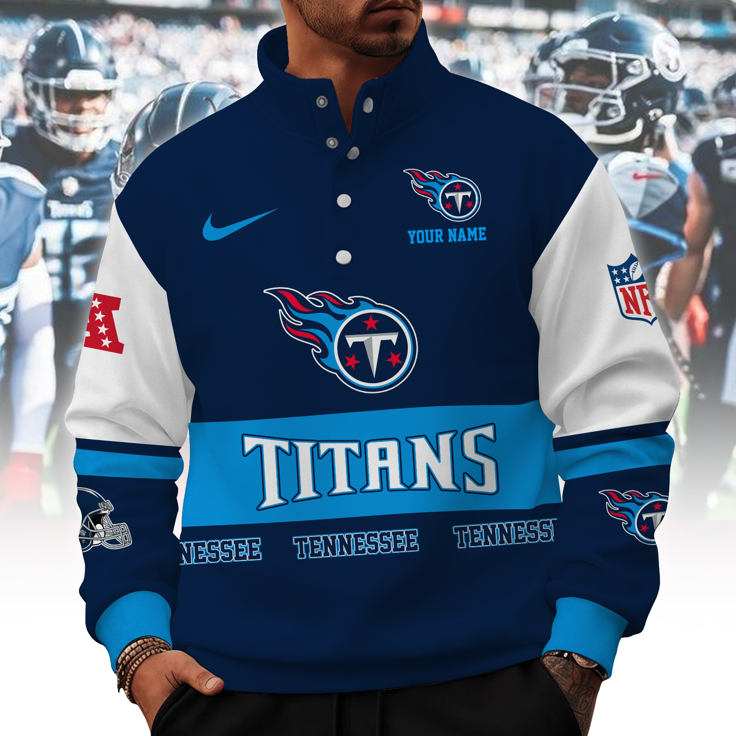 TEN x NFL Stand Collar Sweatshirt 0210 DatND DVT