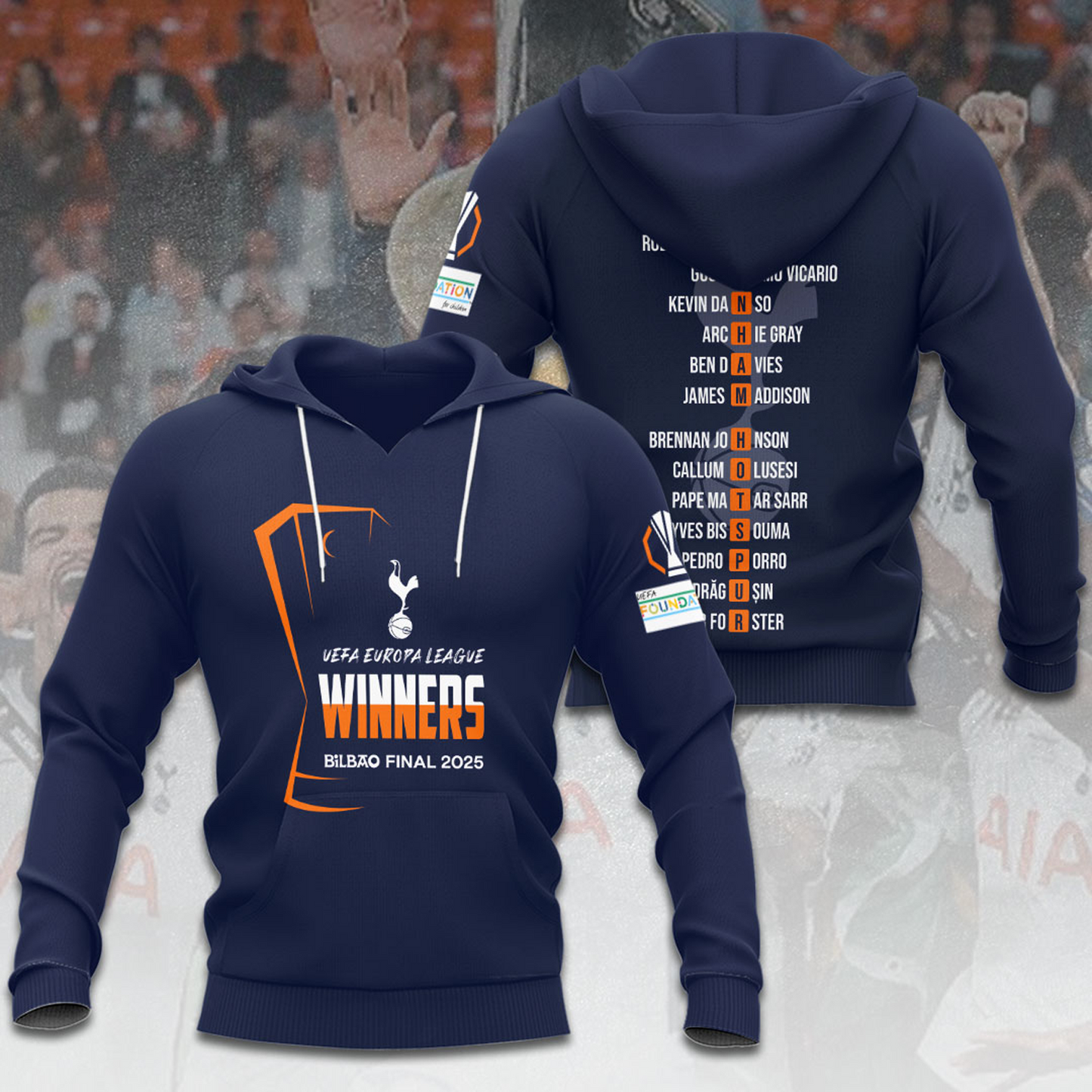 TOT Europa League 2025 Champions 3D Shirt V15 NDD