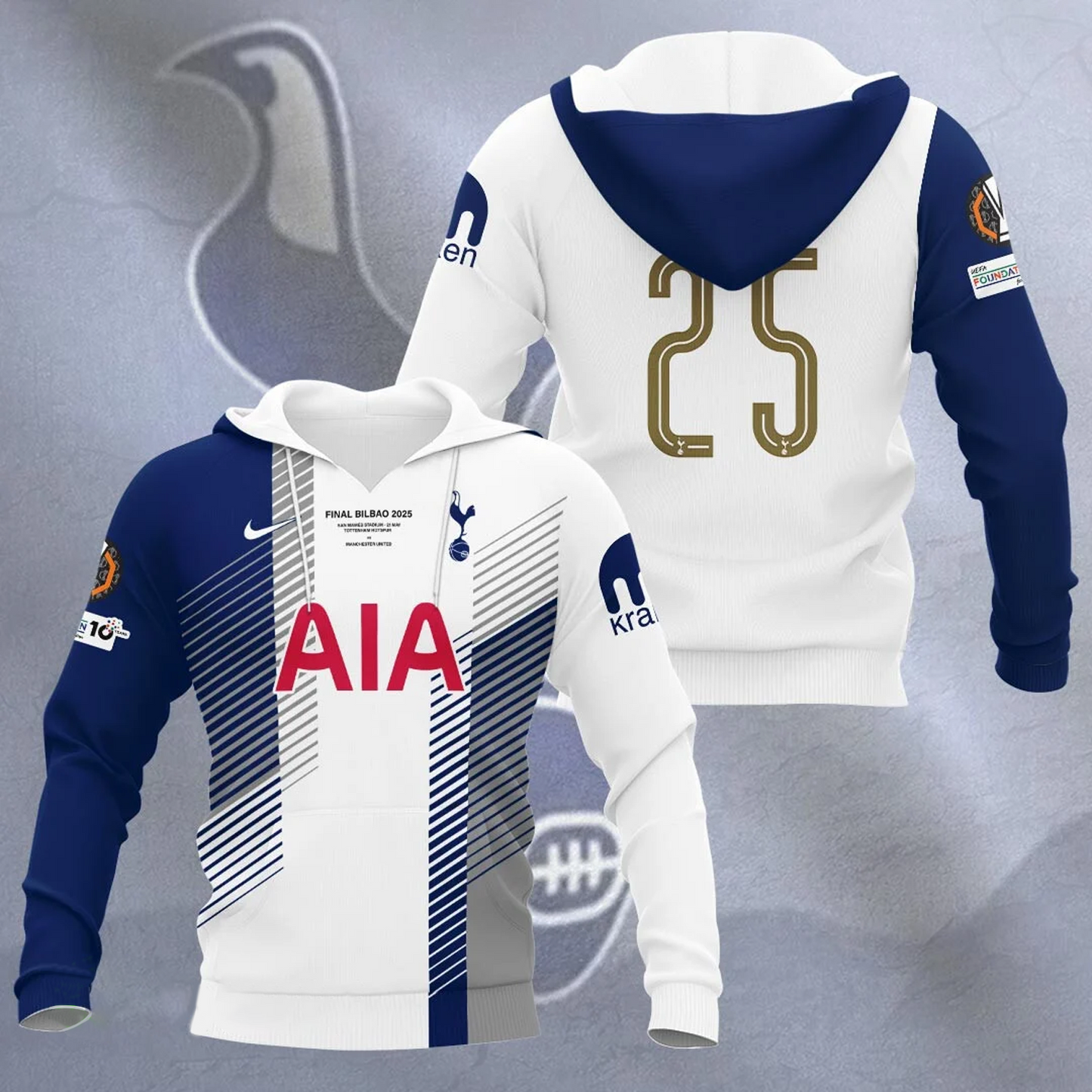 TOT Europa League 2025 Champions 3D Shirt V18 NDD