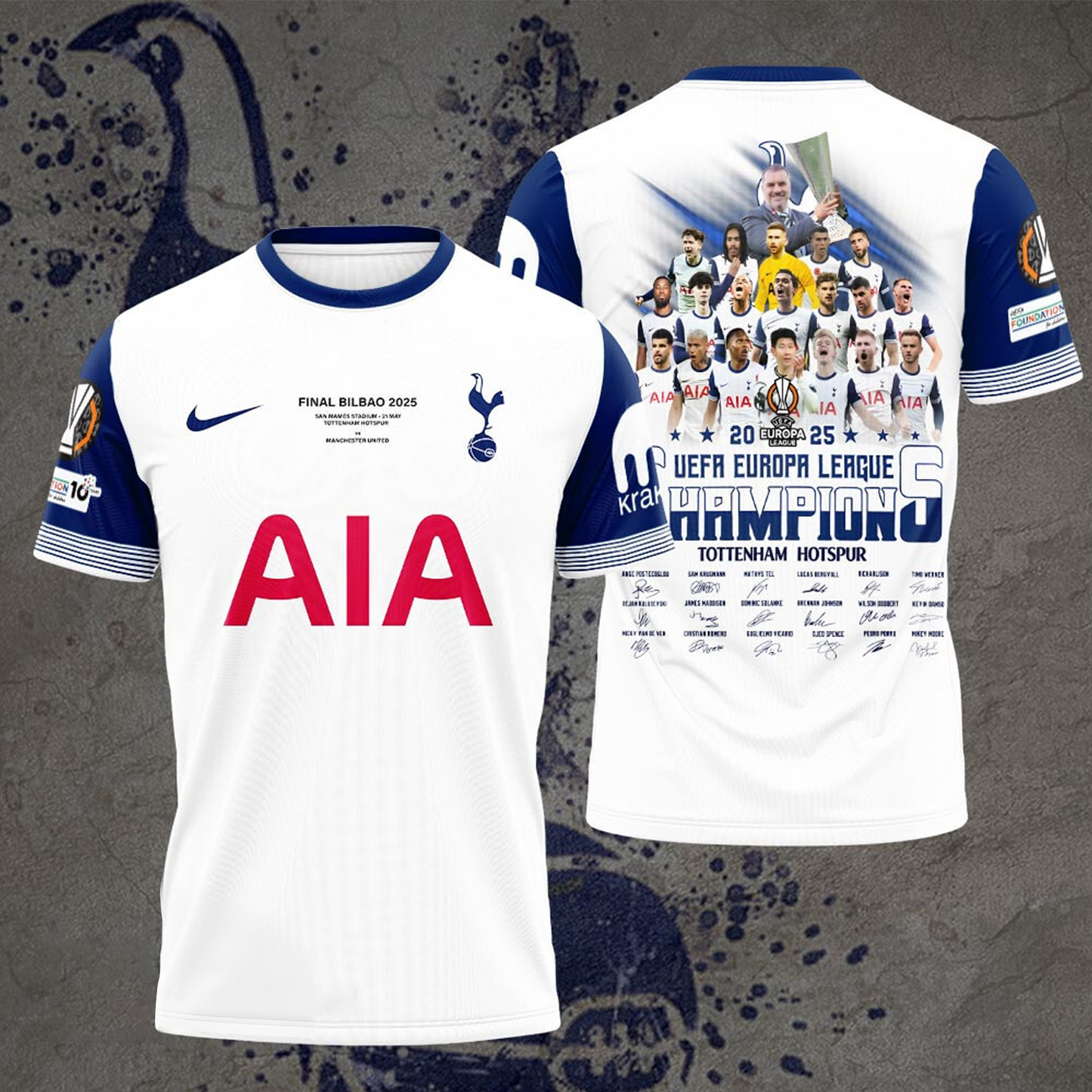 TOT Europa League 2025 Champions 3D Shirt V22 NDD