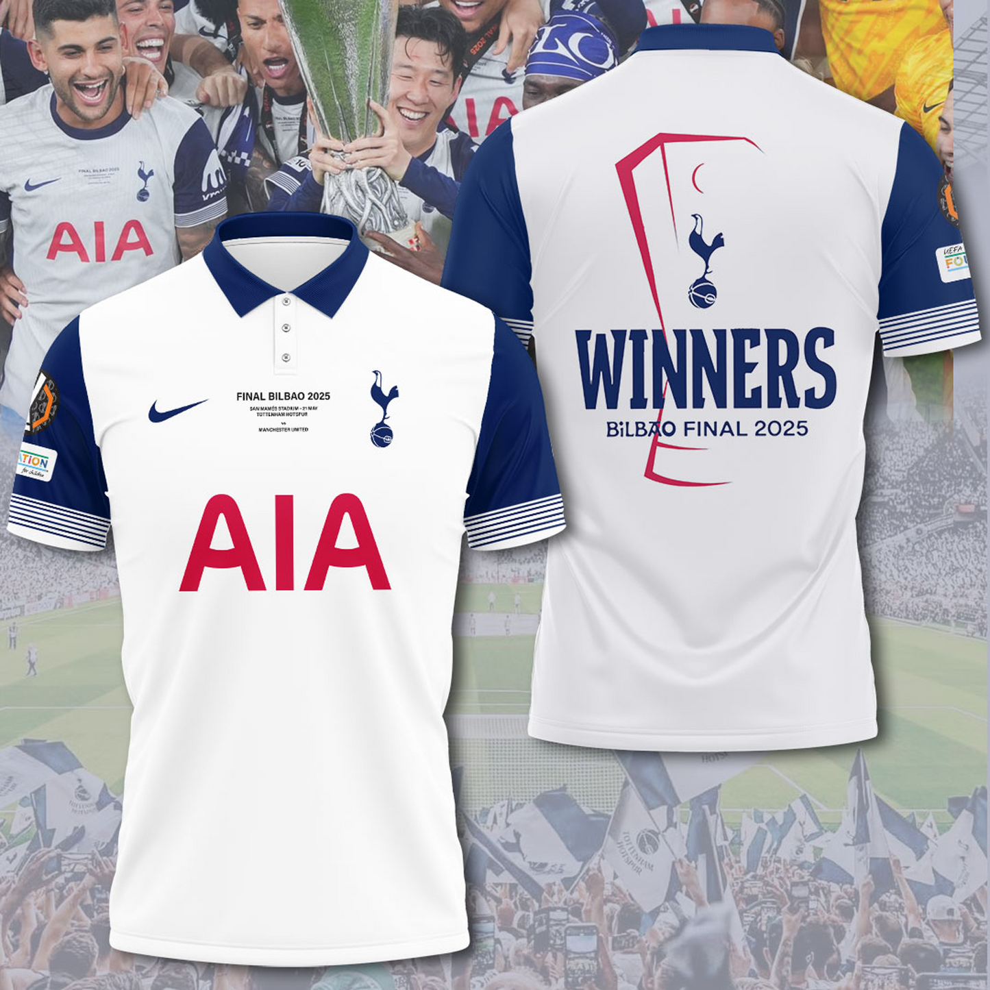 TOT Europa League 2025 Champions 3D Shirt V4 NDD