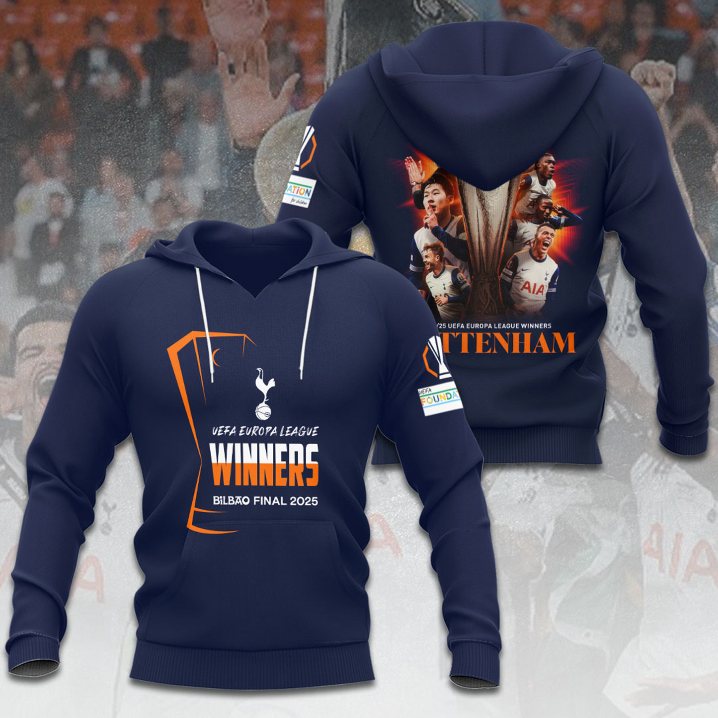 TOT Europa League 2025 Champions 3D Shirt V9 NDD