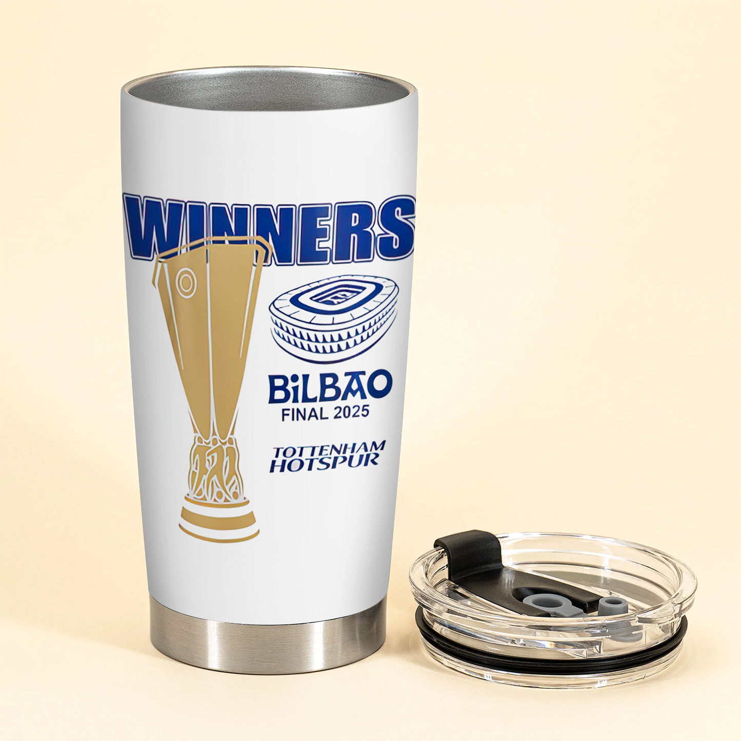 TOT UEFA Europa League Champion 2025 V10 Tumbler DDTCTND