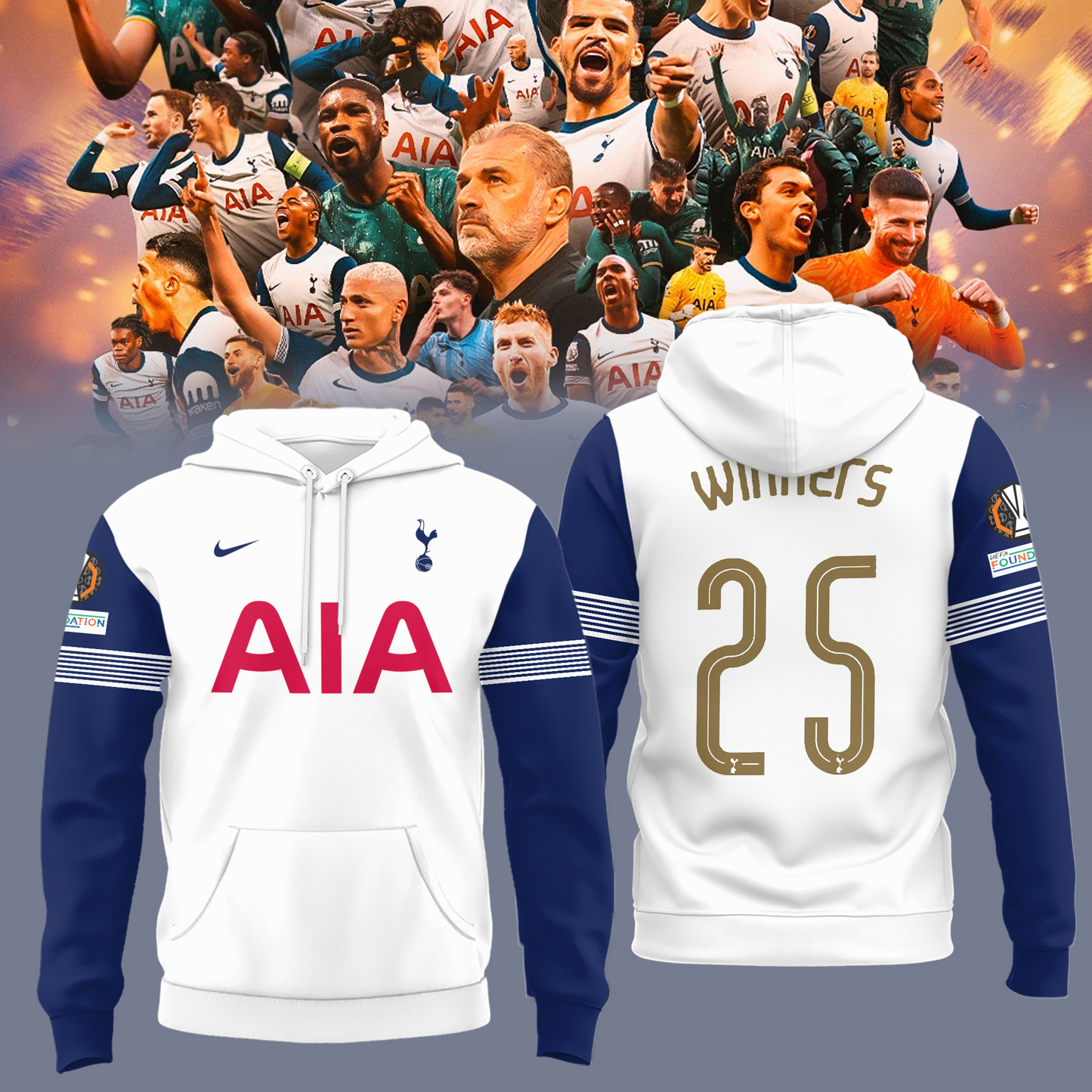 TOT UEFA Europa League Champion 2025 V12 Shirt DDTCTND
