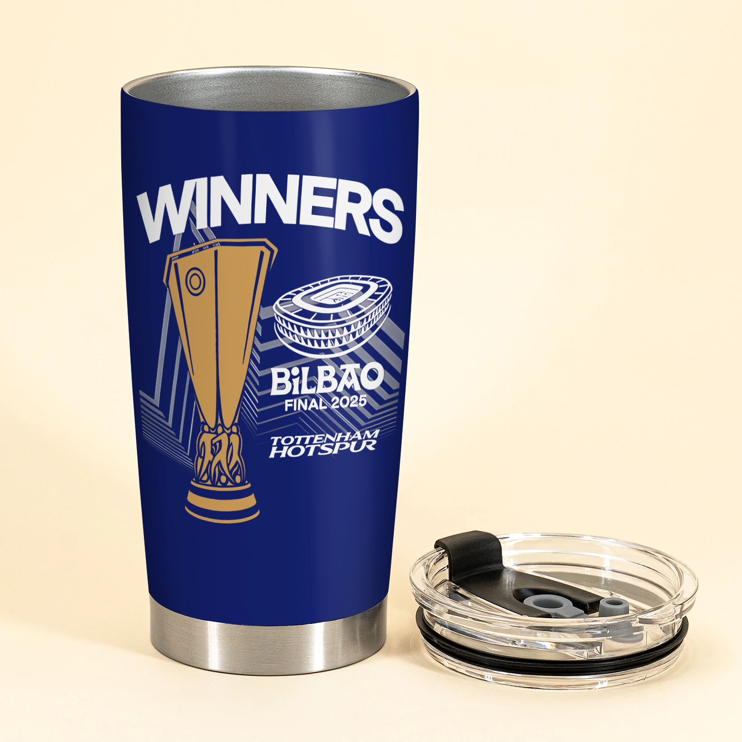 TOT UEFA Europa League Champion 2025 V12 Tumbler DDTCTND