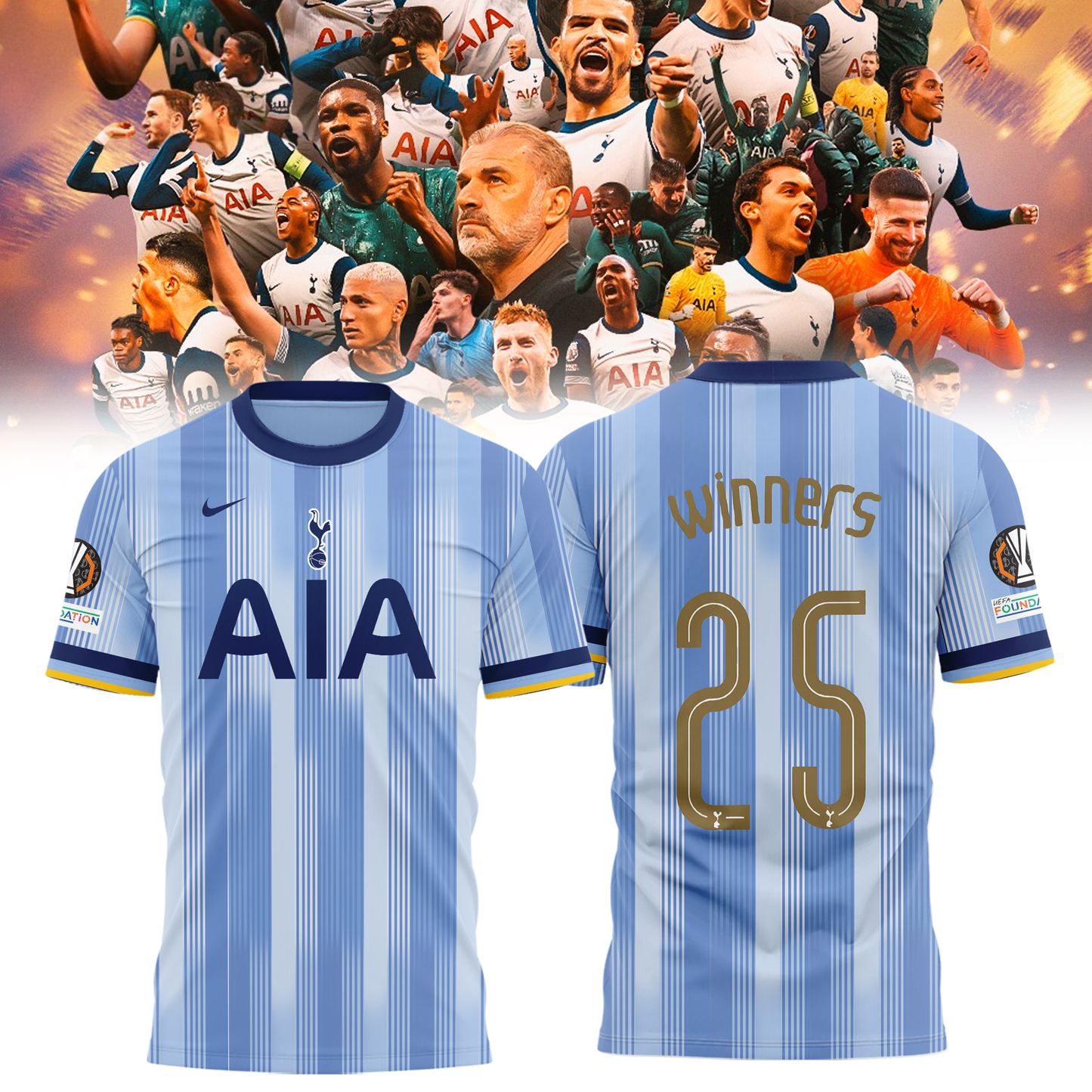 TOT UEFA Europa League Champion 2025 V13 Shirt DDTCTND