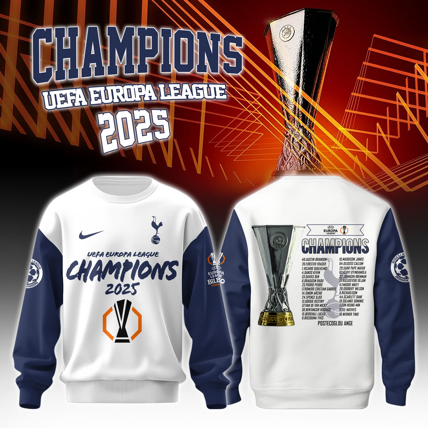 TOT UEFA Europa League Champion 2025 V5 Shirt DDTTTV