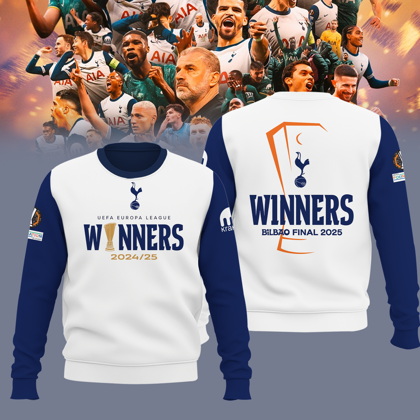 TOT UEFA Europa League Champion 2025 V7 Shirt DDTCTND