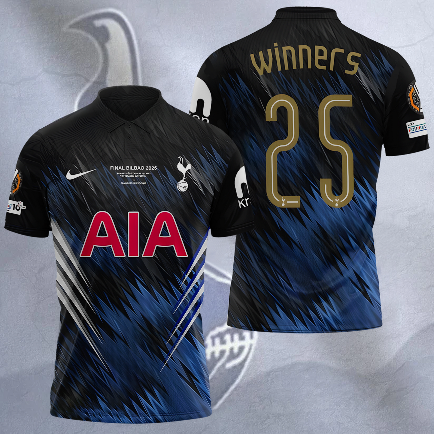 TOT Europa League 2025 Champions 3D Shirt V17 NDD