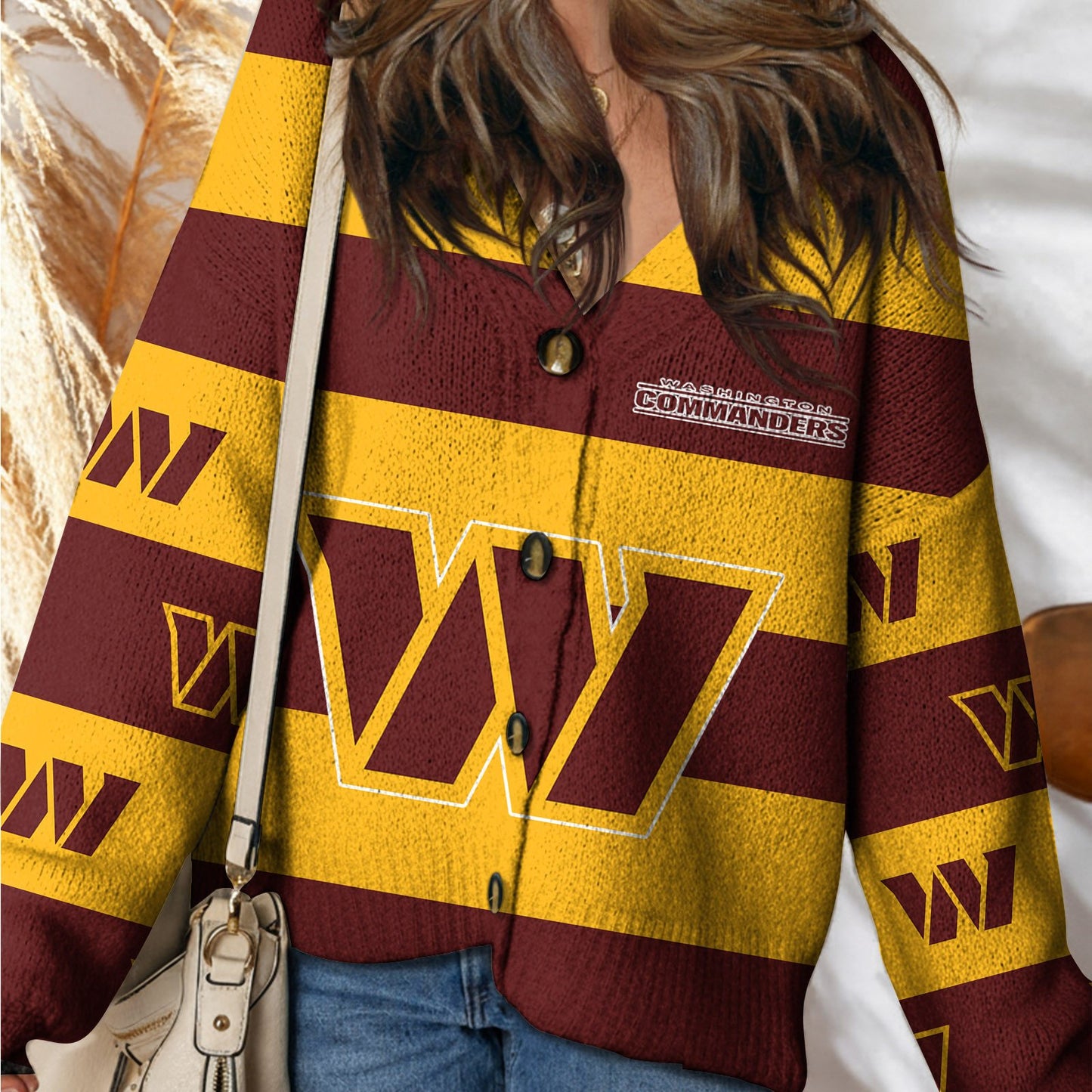 WAS x NFL Cardigan Sweatshirt With Button DatND DVT