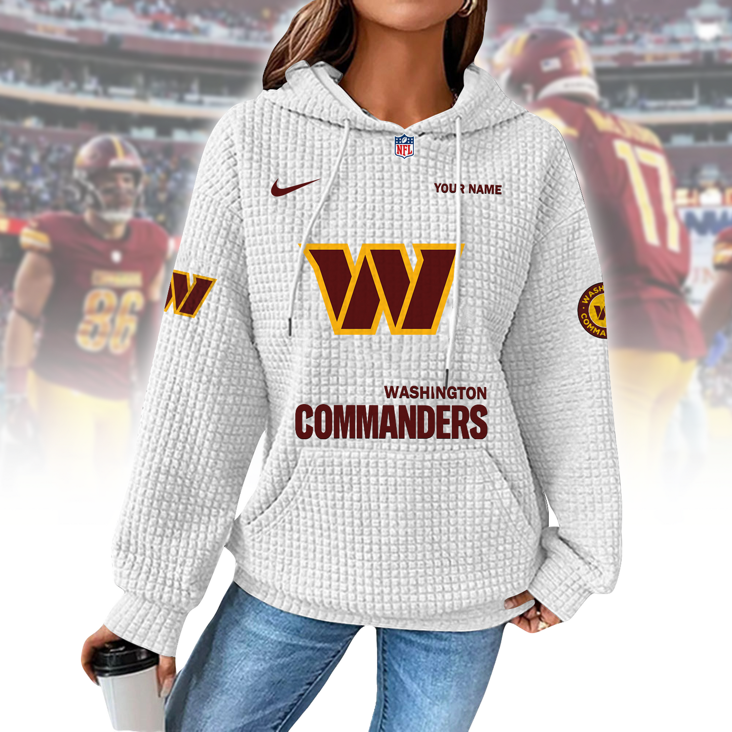 WAS x NFL Waffle Hoodie 0310 DatND DVT