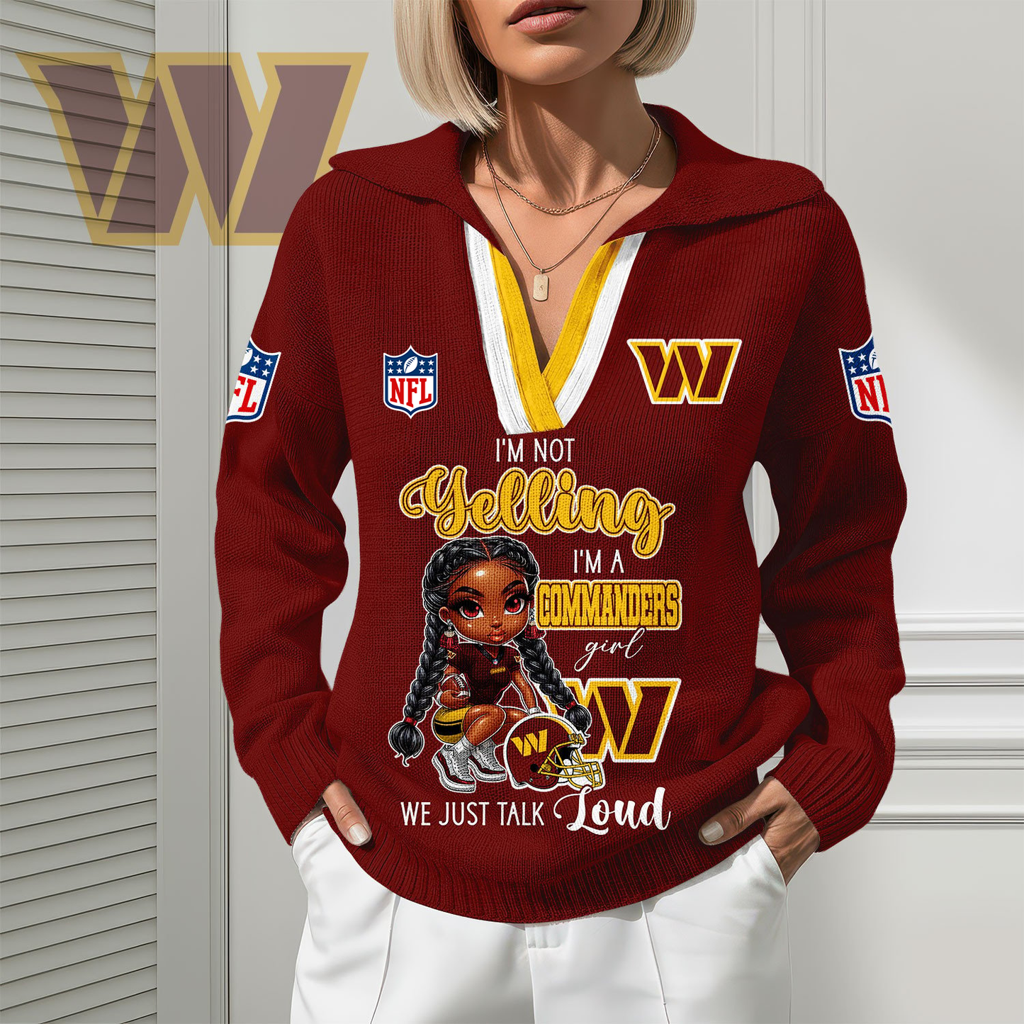 WC Premium NFL Fan Classic Knit Pullover DDT CTND