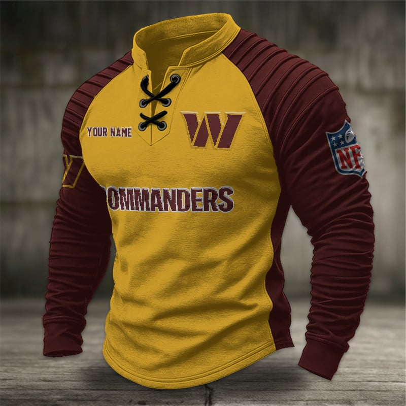 WC x NFL Men Stand Collar Long Sleeve Top DDT CTND