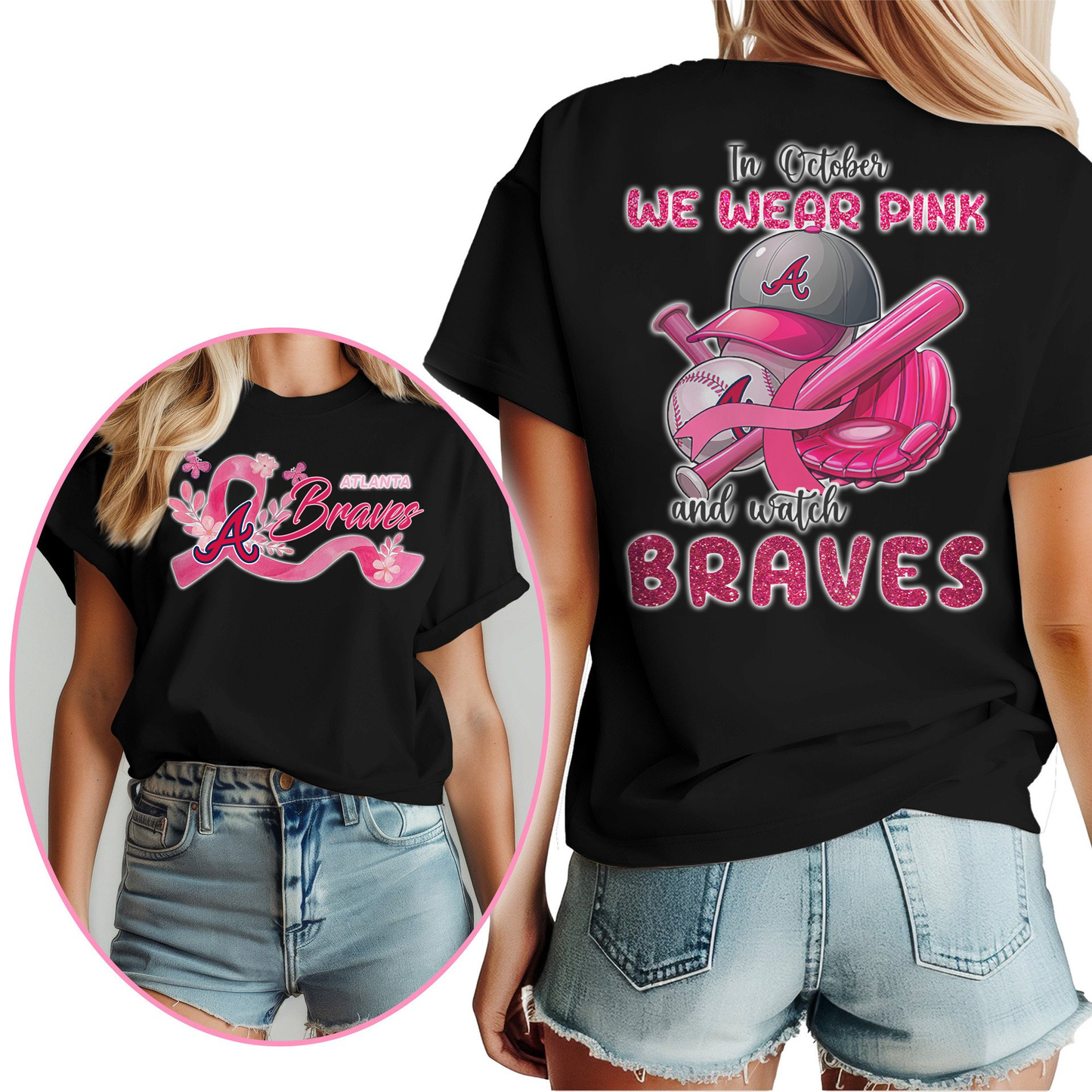In October We Wear Pink And Watch MLB AB Shirt DDT NTL