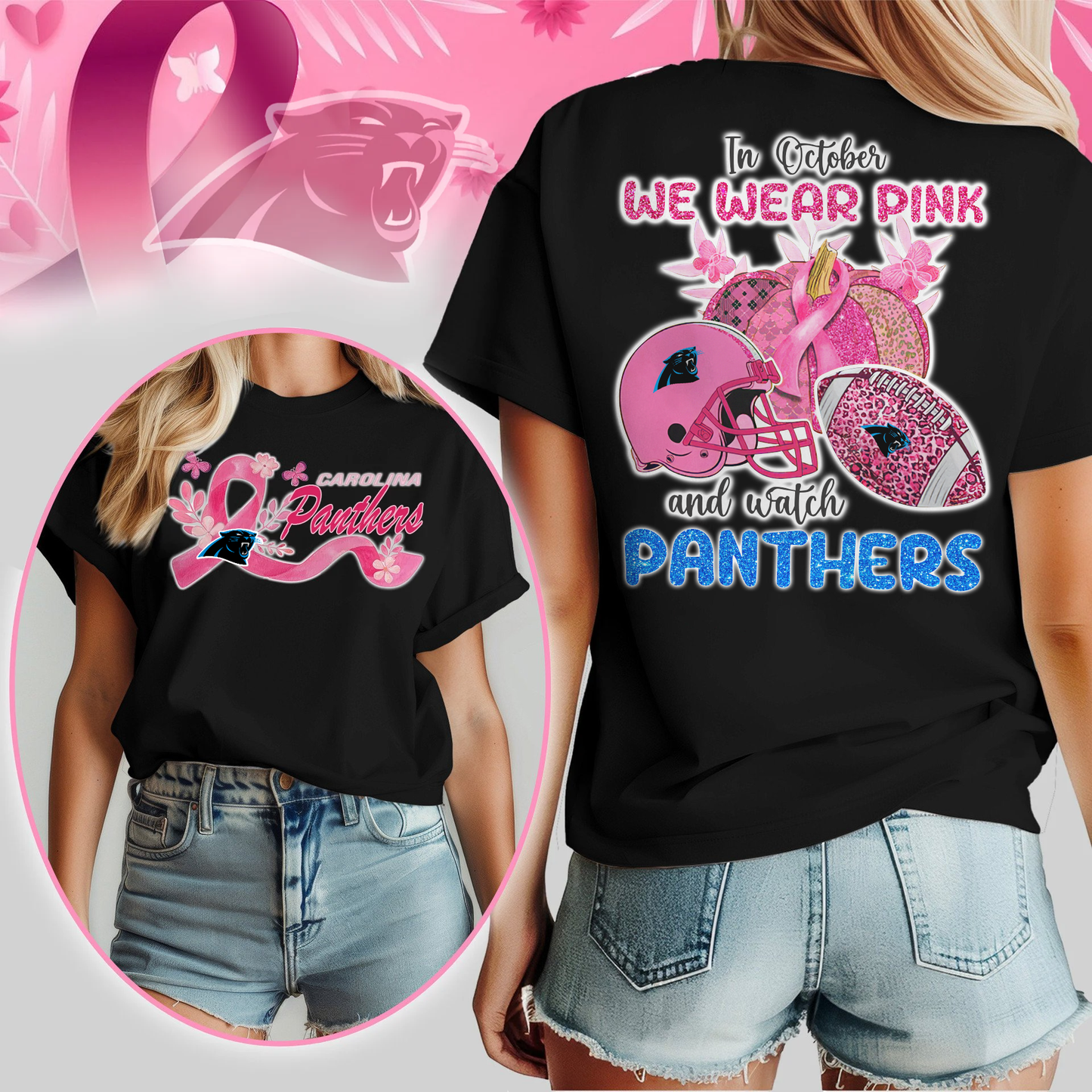 In October We Wear Pink And Watch CP Shirt DDT NTL