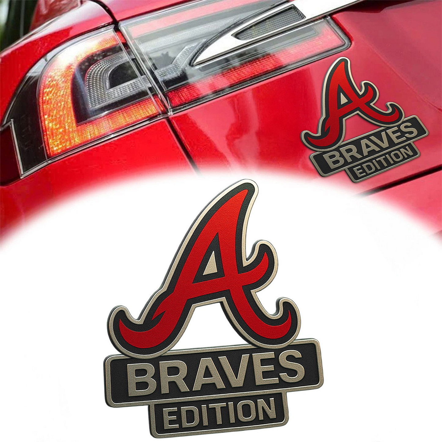 AB Premium 3D Car Name Badge DDT TTV