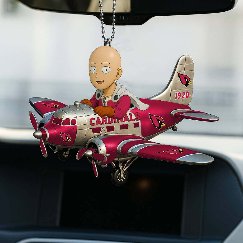AC NFL x One-Punch Man Premium Car Hanging Ornament DDT HLP