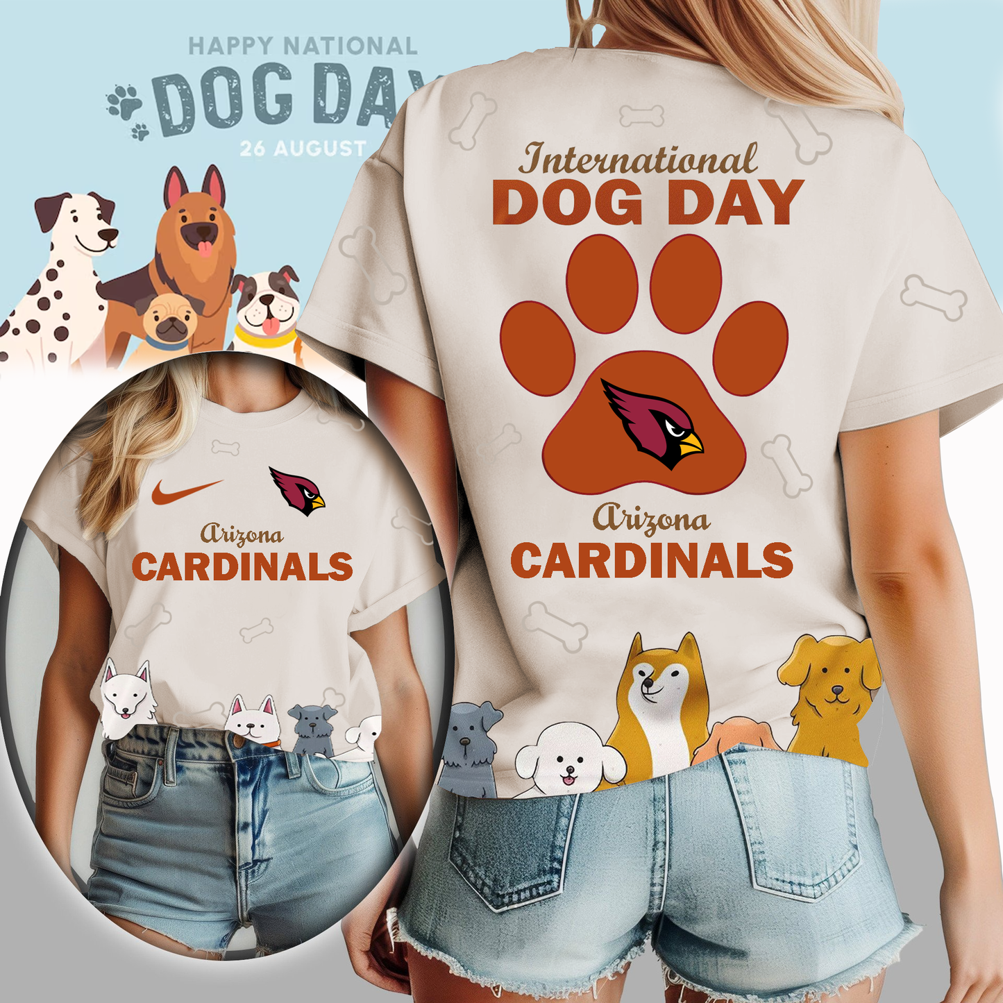 AC Premium NFL International Dog Day 3D Shirt DDT CTND