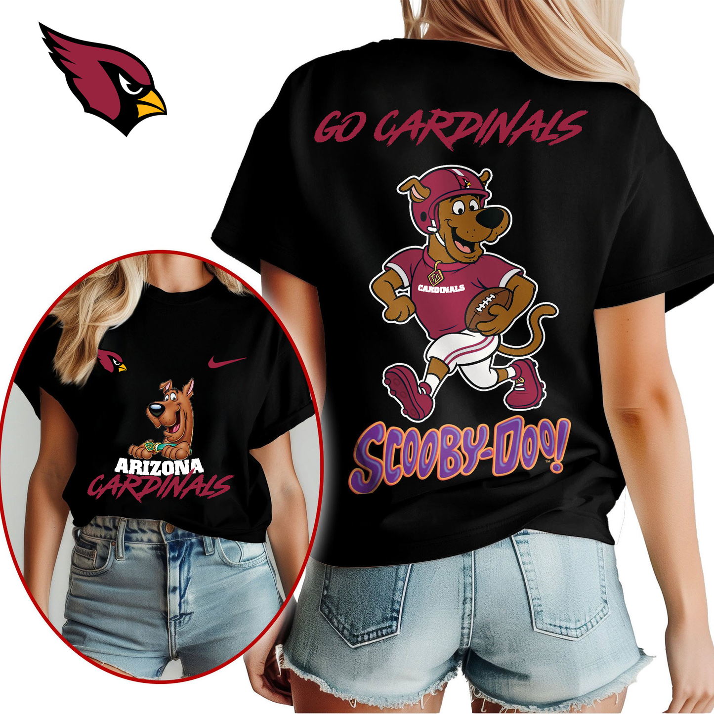 AC Premium NFL Scooby-Doo Fan Women‘s Shirt DDT CTND
