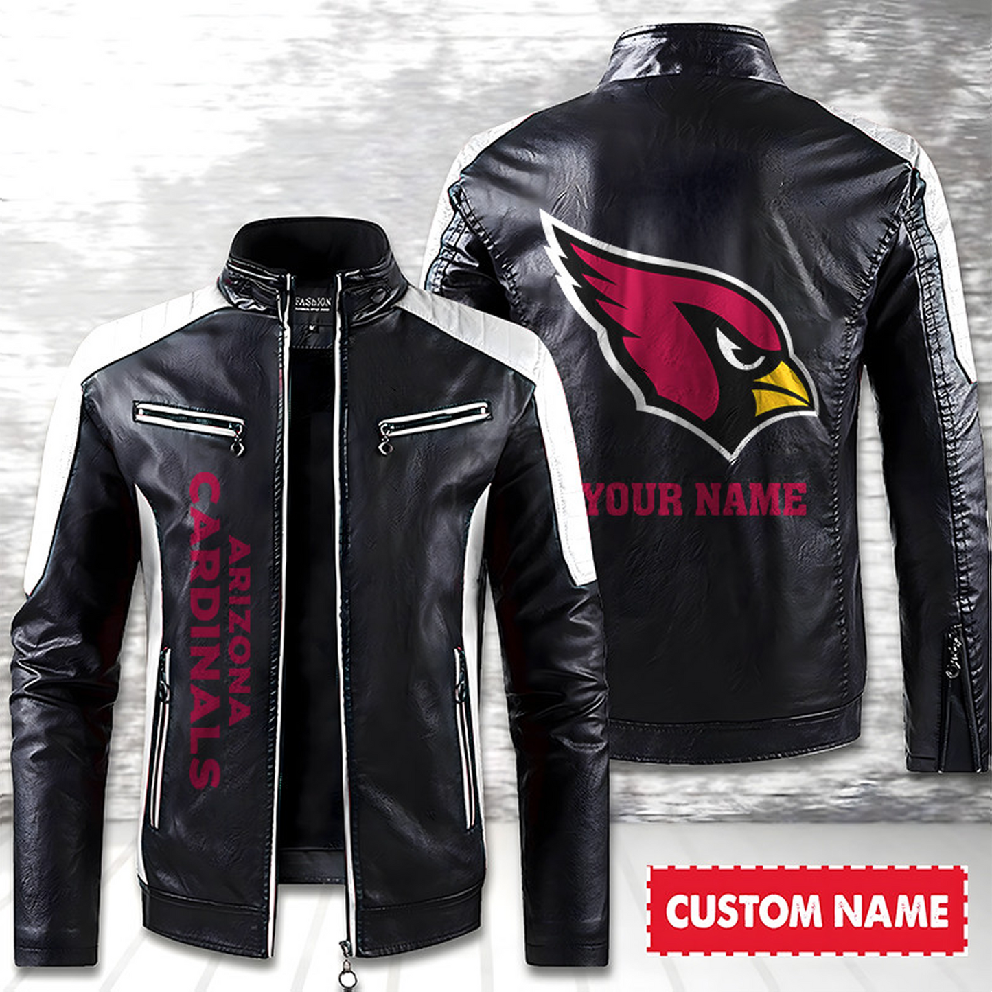 ARI American Football Men Leather Jacket Custom Any Name Gifts DatND DVT