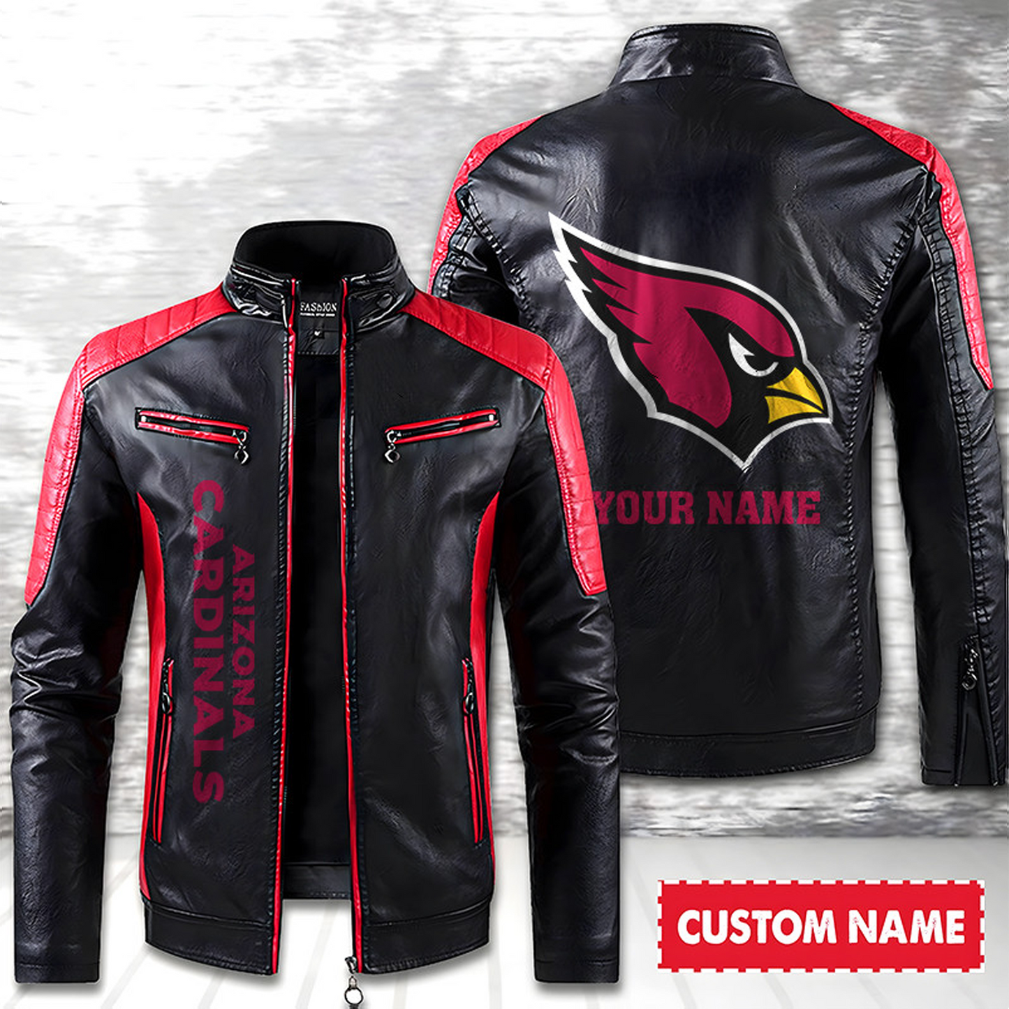 ARI American Football Men Leather Jacket Custom Any Name Gifts DatND DVT