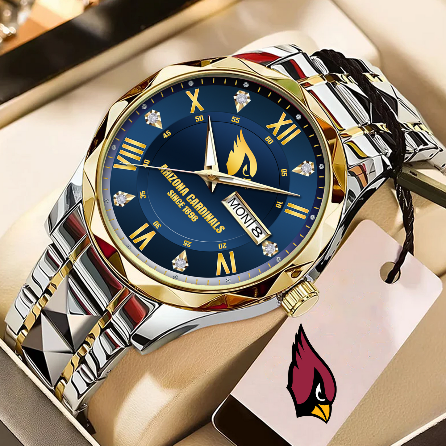 ARI x NFL Alloy Luxury Quartz Watch DATND TANTD