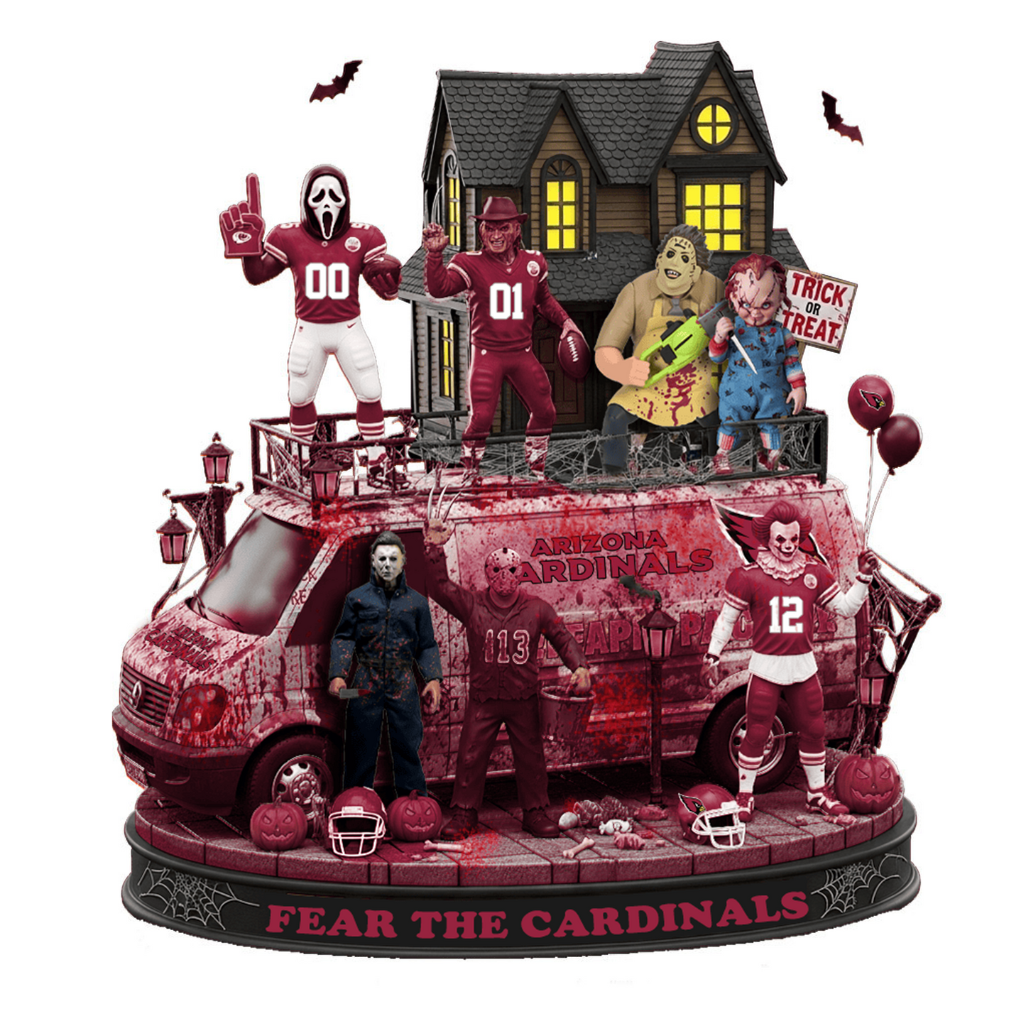 ARI x NFL Halloween Acrylic Plaque DATND TANTD