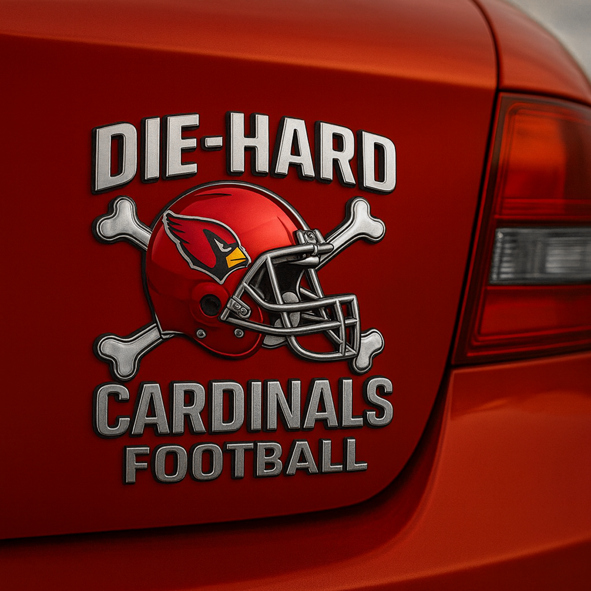 ARI x NFL Premium 3D Car Name Badge DATND DVT