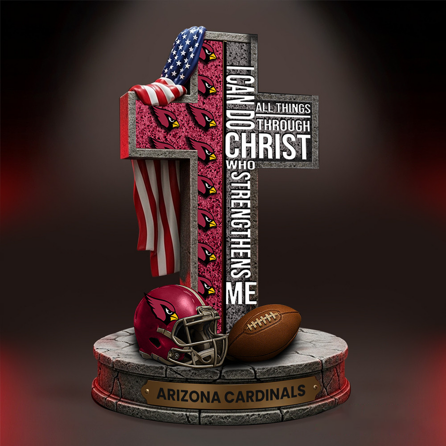 ARI x NFL Premium Acrylic Block DATND TANTD