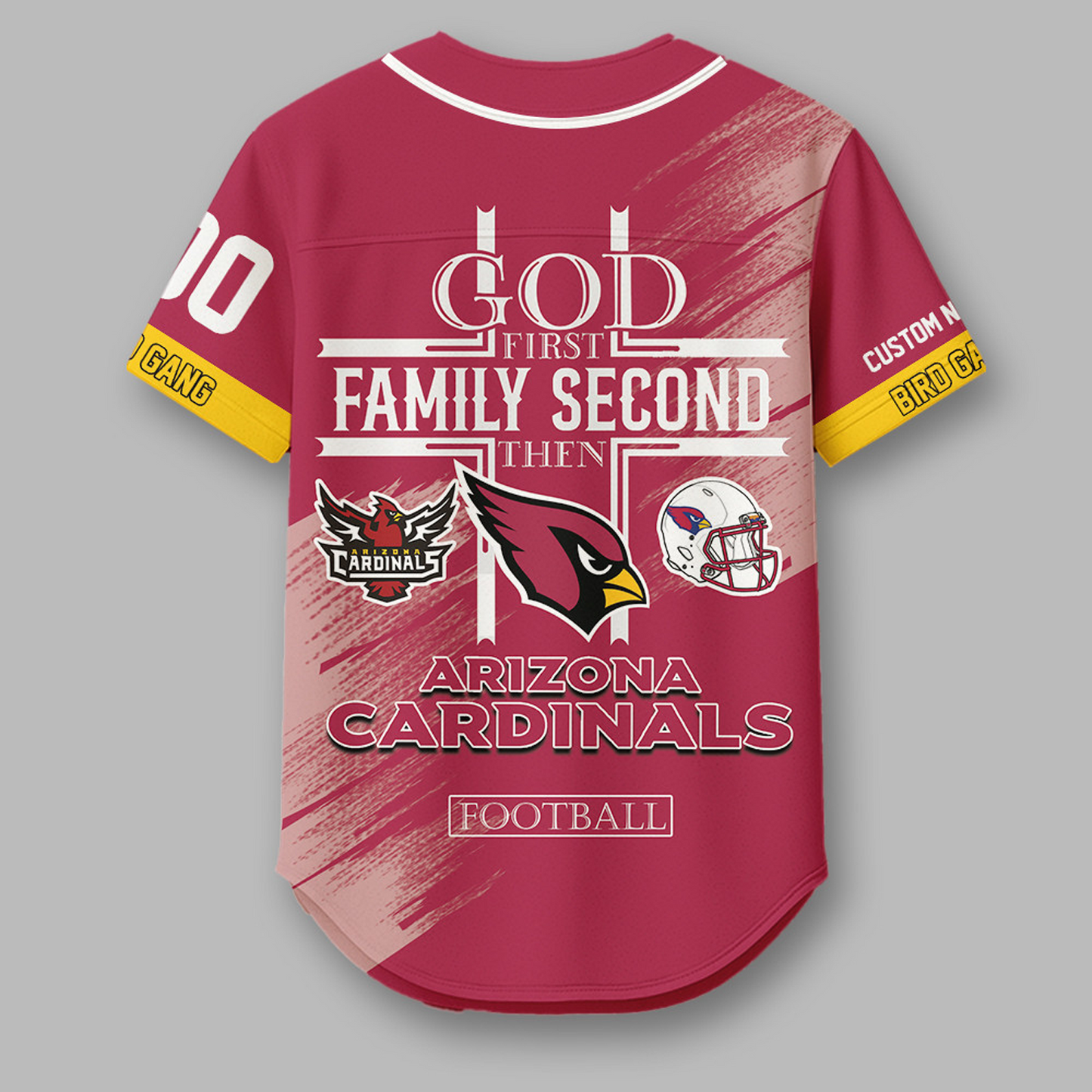 ARI x NFL Premium NFL Baseball Jersey DATND TANTD