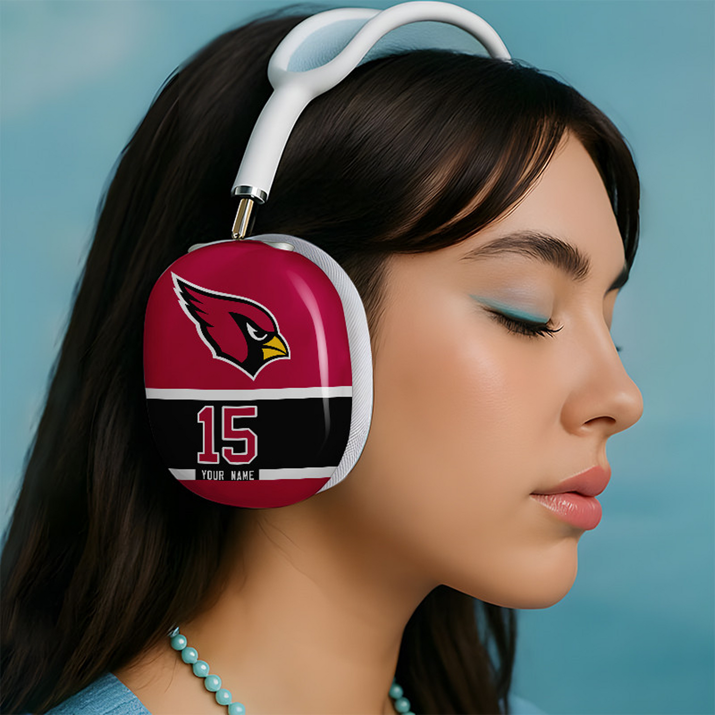 ARI x NFL Special Airpod Max Case Cover Personalized DATND TANTD