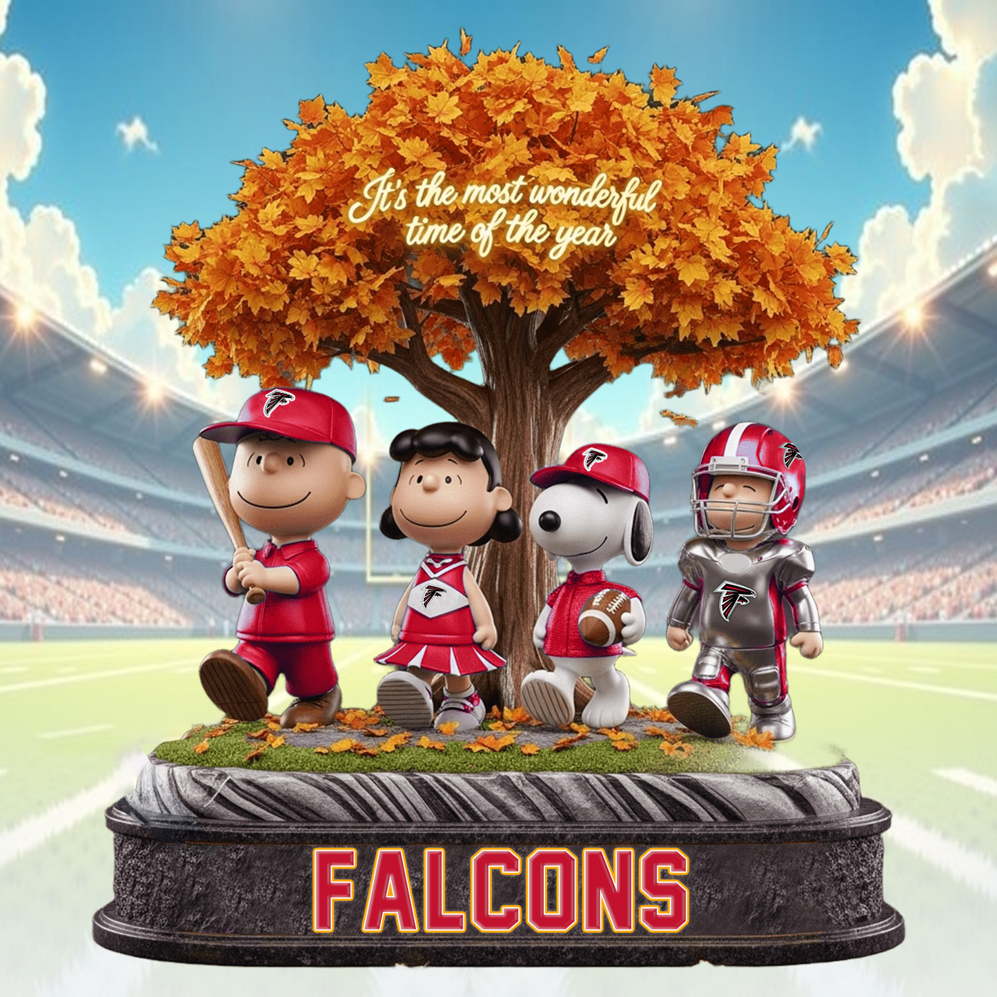 ATL x NFL Premium Acrylic Block DATND TANTD