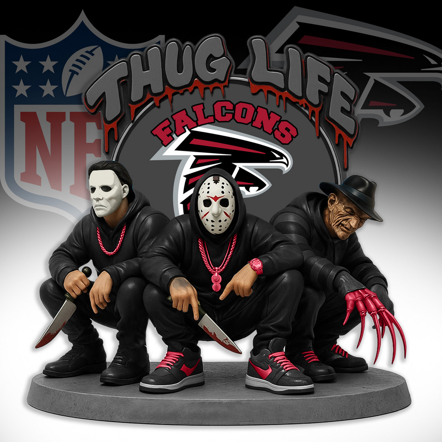 ATL x NFL Thug Life Acrylic Plaque