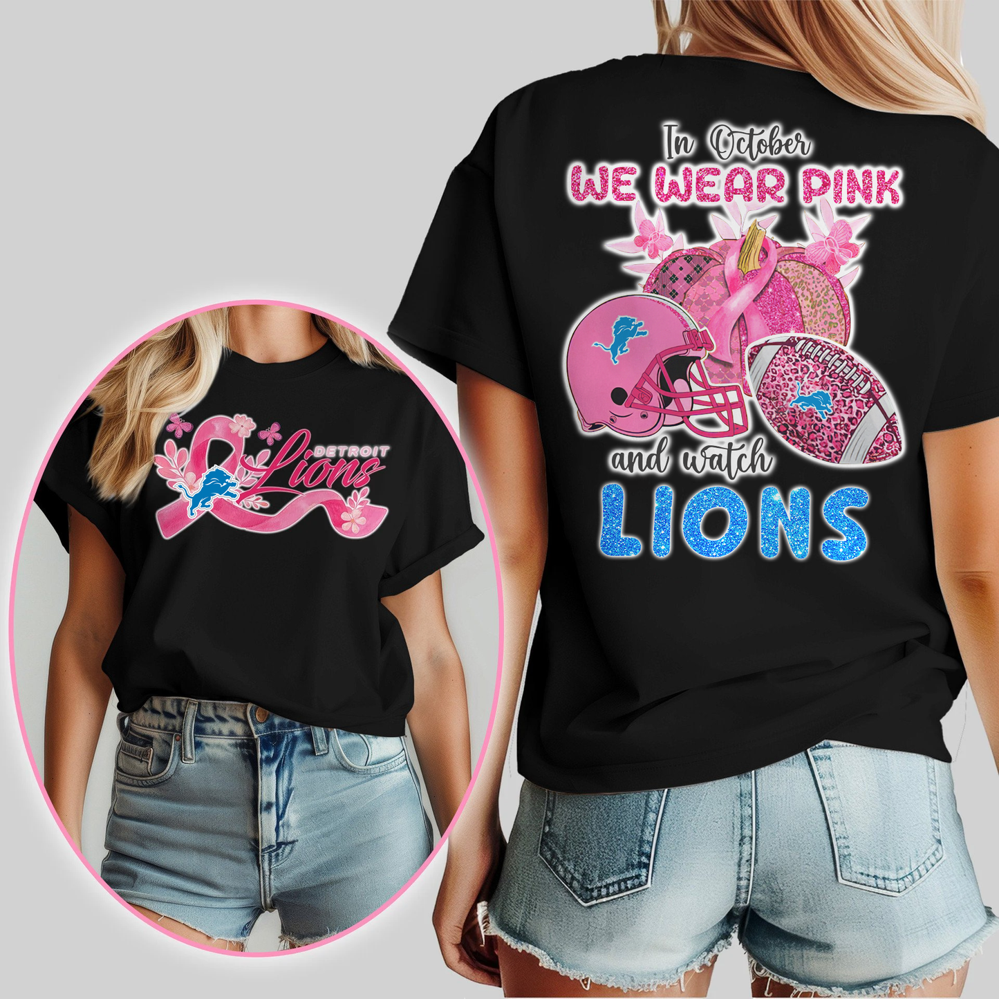 In October We Wear Pink And Watch DL Shirt DDT NTL