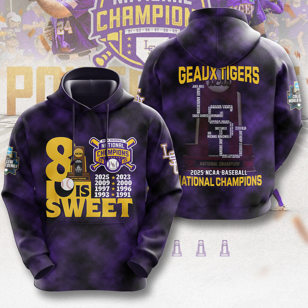 LSU Wins 2025 DI Baseball National Championship V69 Shirt DDT CTND